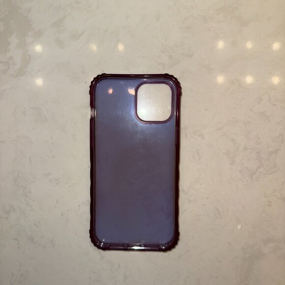 Protective Purple Transparent Case for iPhone 12 Pro Max - Picture 3 of 6